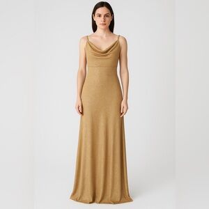 Vintage Tadashi Open Back Full Length Formal, Black Tie, or Prom Dress